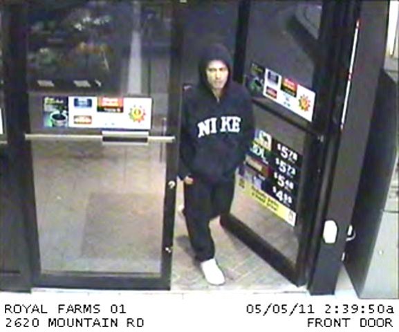 Robber Steals Cash from Register and Johns Hopkins Children’s Fund Donation Jar From Joppa Royal Farms