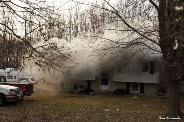 Leaking Propane Tank Ignites House Fire in Aberdeen; Five Occupants Escape Blaze Without Injury
