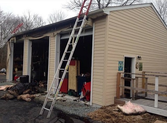 Model T Ford Among Three Vehicles Damaged in Joppa Garage Fire; Second Blaze in Two Years on Property