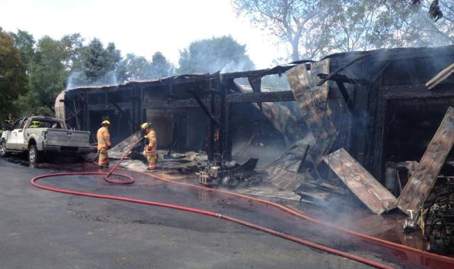 Two-Alarm Churchville Blaze Destroys 10-Car Garage, Causes $500k in Damages