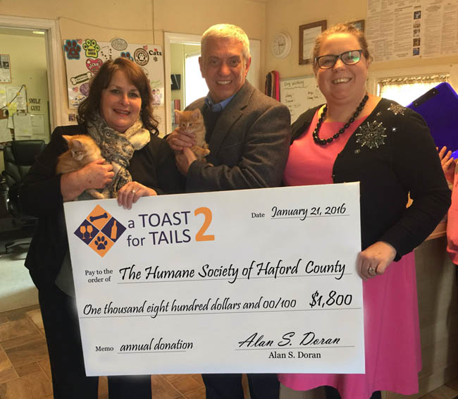 “A Toast for Tails” Brings in $1,800; 2nd Annual Event Benefitted Homeless Animals in Harford County