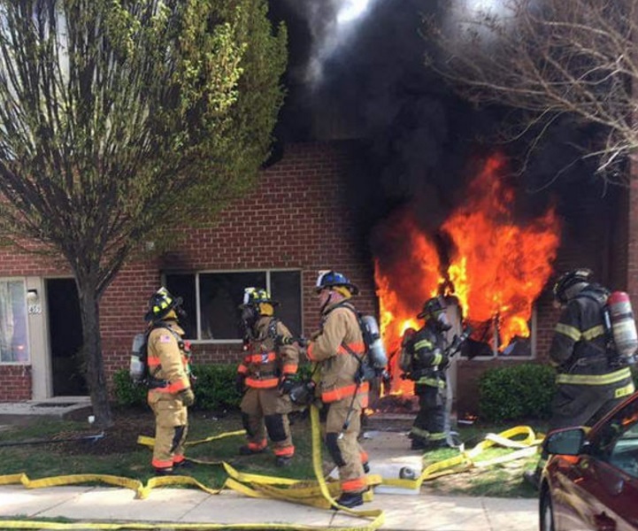 17-Yr-Old Girl Escapes Fire in 2nd Story Jump from Edgewood Townhouse