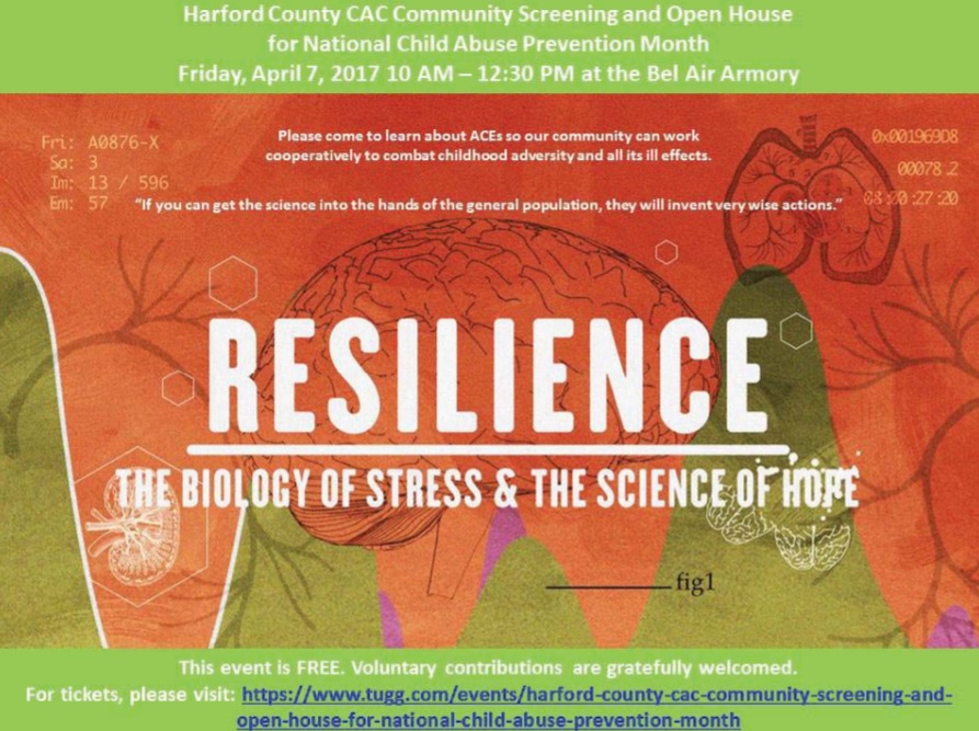Harford County Child Advocacy Center Presents Screening of Adverse Childhood Experiences Documentary