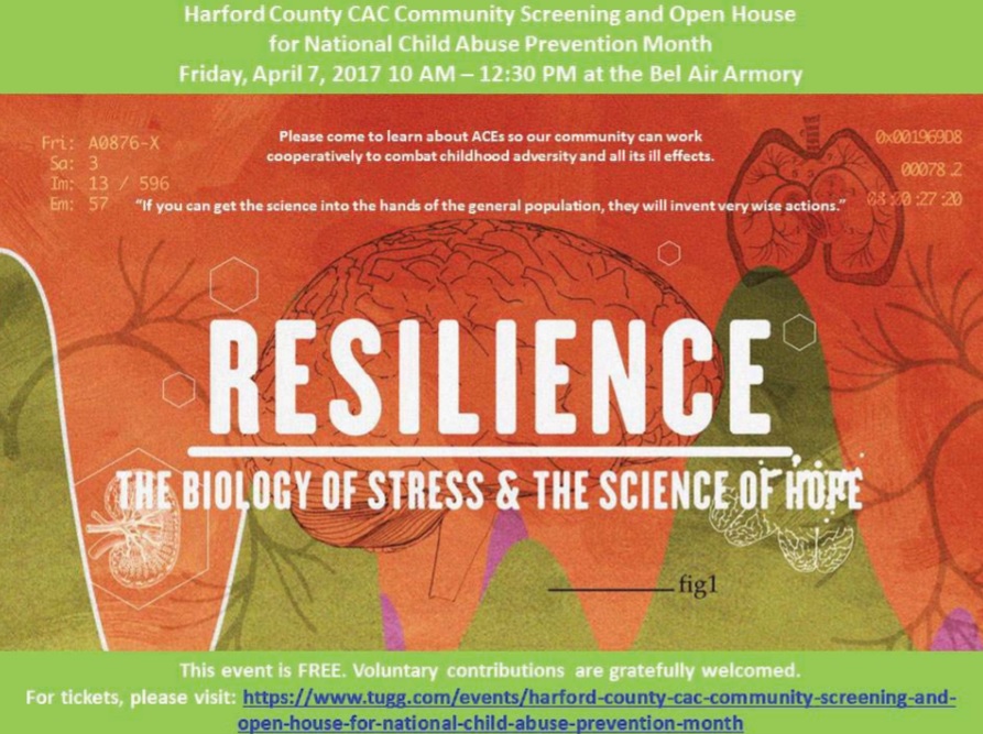 Harford County Child Advocacy Center Presents Screening of Adverse Childhood Experiences Documentary
