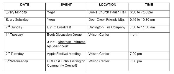 Dublin/Darlington November Bulletin: Community Thanksgiving Service; Lions Club Tree Lighting; Hosanna School Museum Book Signing