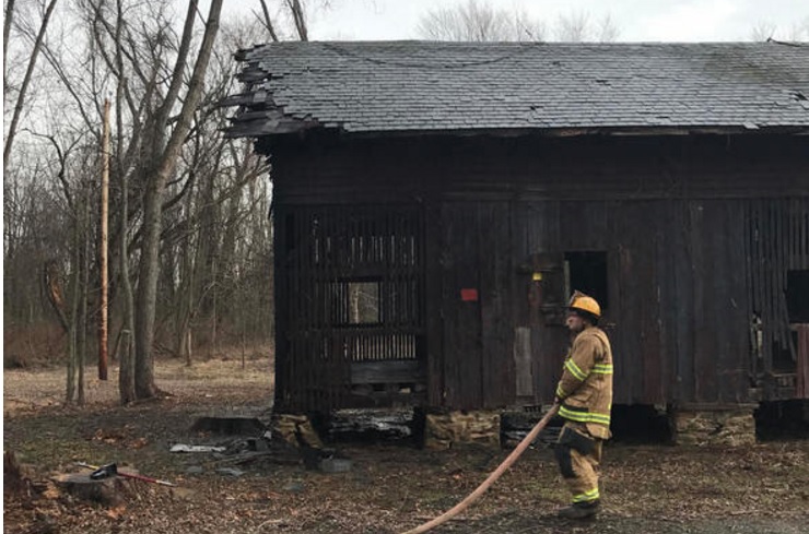 Barn Burns on Emily Bayless Graham Park Property in Abingdon