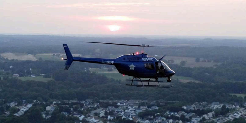 Harford County Sheriff’s Office Eagle 1 Helicopter Thwarts Suicide, Chases Dirt Bikes, Scans Cornfields in Successful First 6 Months