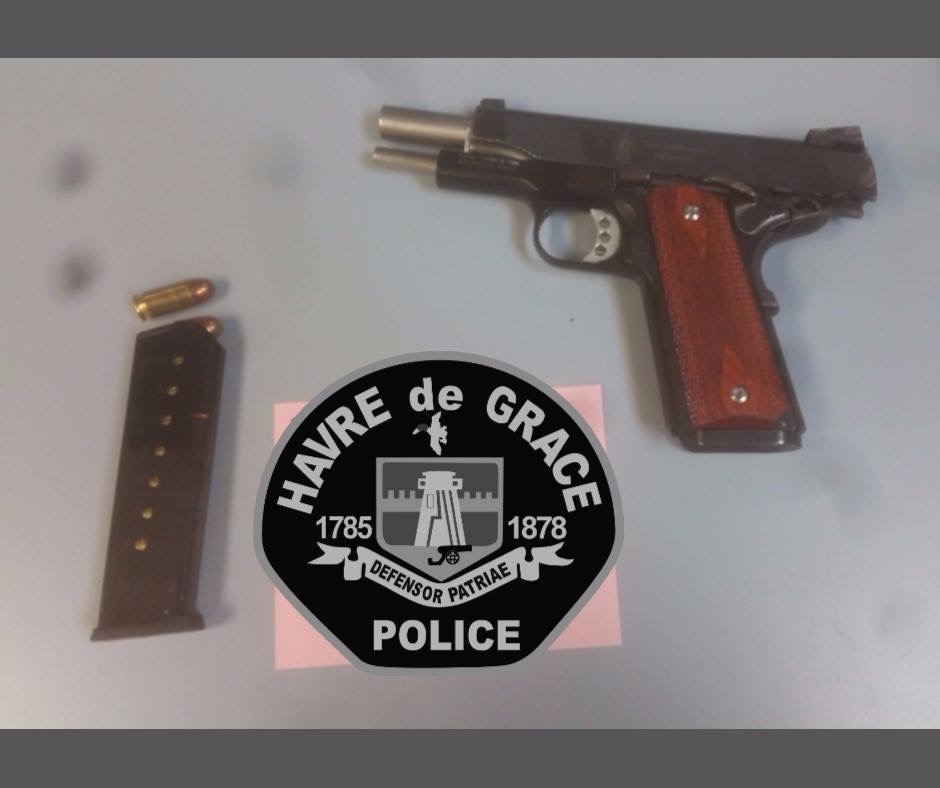 Havre de Grace Police Recover Loaded Handgun from Convicted Felon