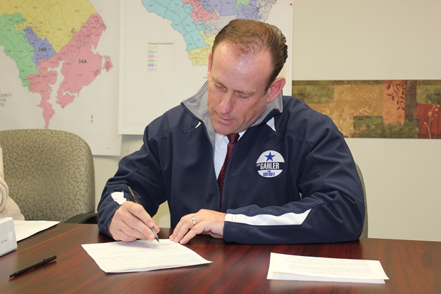 Gahler Officially Files as Candidate for Harford County Sheriff
