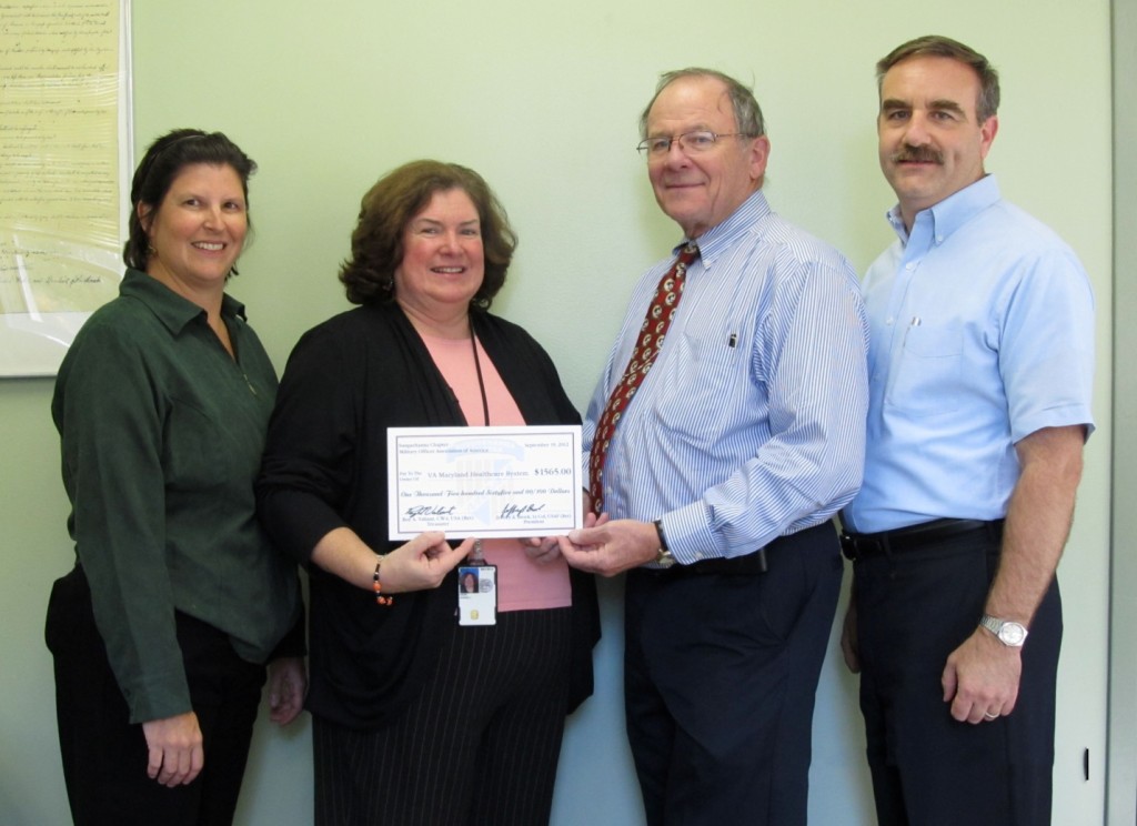 Perry Point VA Receives $1,565 From Military Officers Association of America Fundraiser