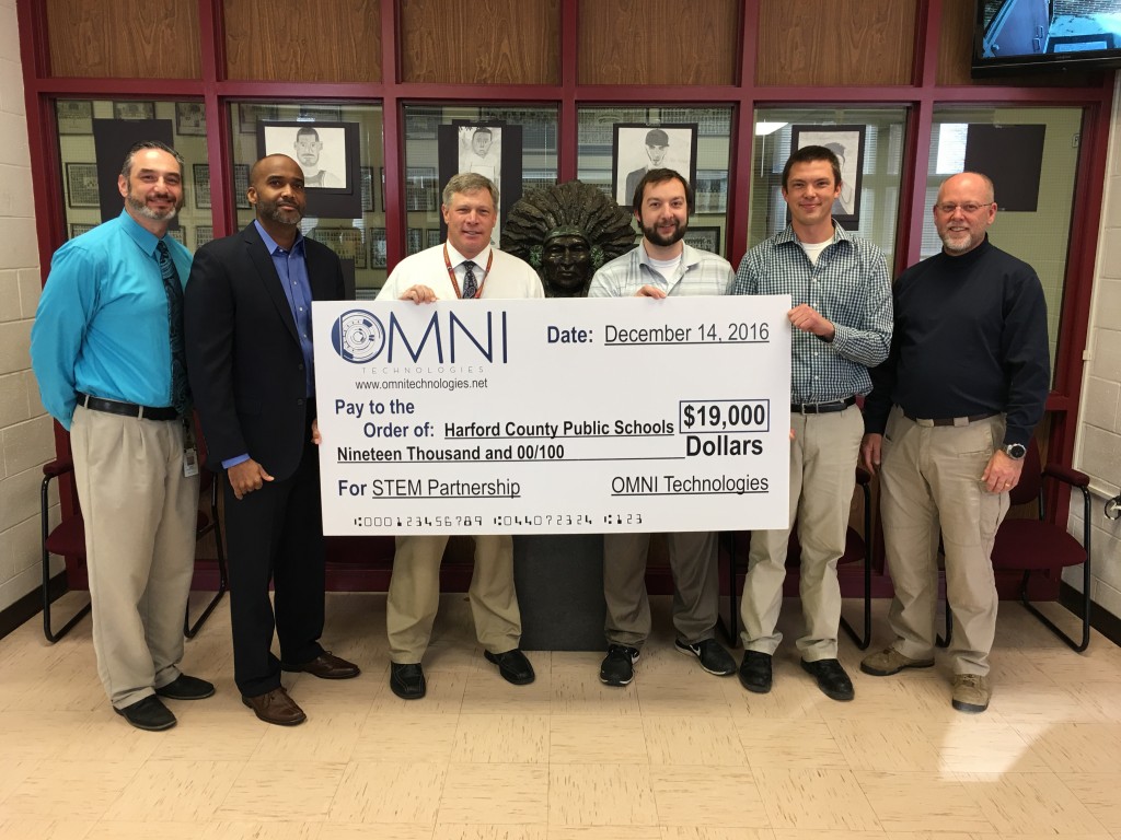 Havre de Grace High School Receives $19,000 Donation from OMNI Technologies