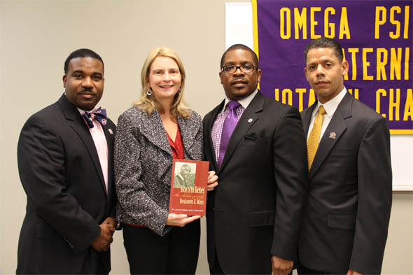 Omega Psi Phi Fraternity Donates Books in Honor of Black History Month; Storyteller Diane Macklin Visits Harford County Public Library