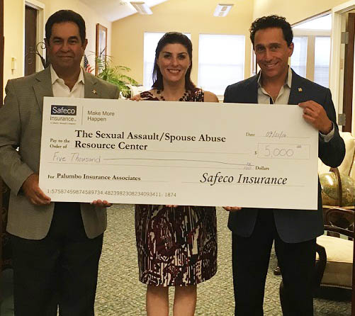 Palumbo Insurance Associates Directs $5,000 to SARC as Winner of 2016 Safeco Insurance Make More Happen Award