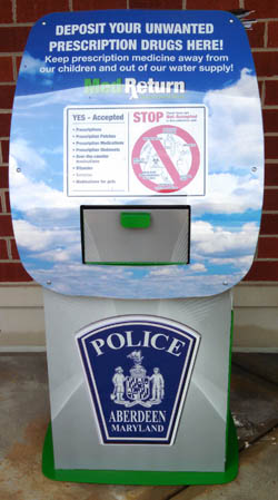 Aberdeen Police Department Installs Med-Return Drug Disposal Kiosk