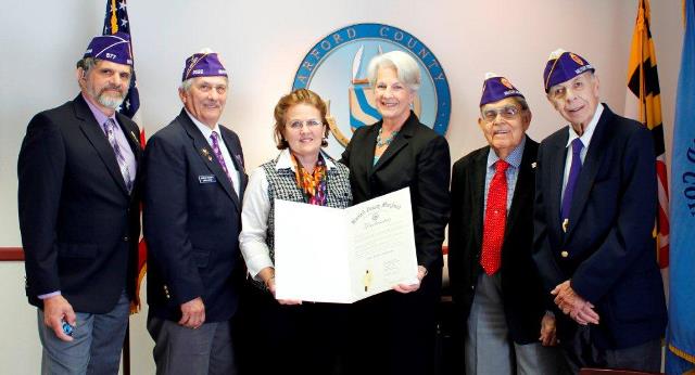 County Executive David Craig Declares Harford as “Purple Heart Community”