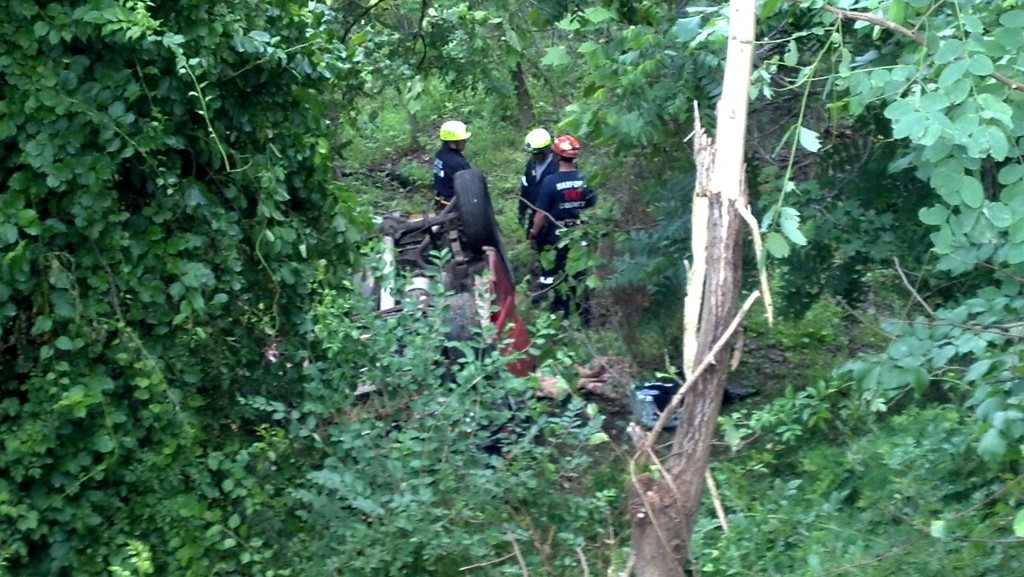 Driver Flips Truck Down Aberdeen Embankment; Airlifted to Shock Trauma After Found Walking Away