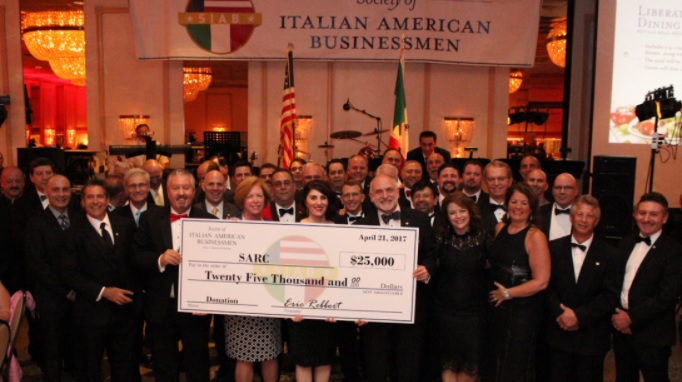 Society of Italian American Businessmen Donates $25,000 to SARC