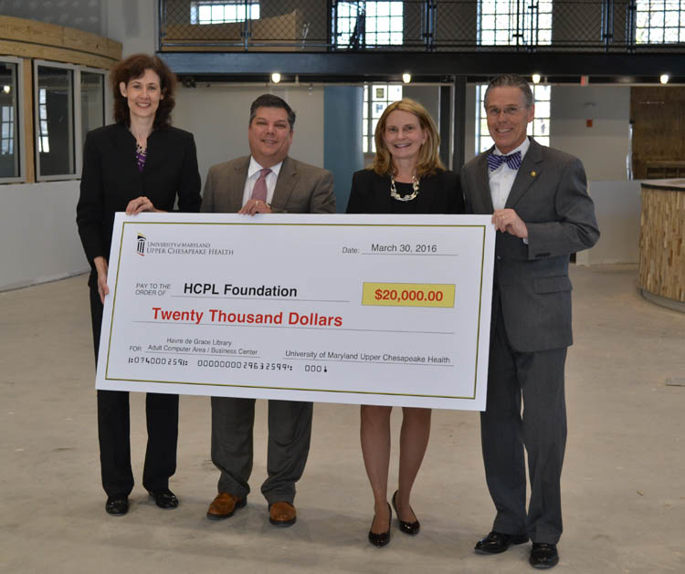 University of Maryland Upper Chesapeake Health Sponsors Business Center in New Havre de Grace Library
