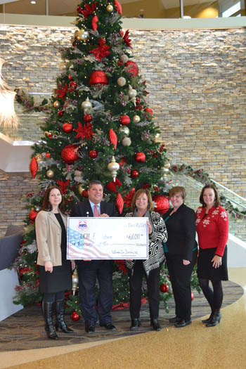 Delivering Holiday Cheer to Upper Chesapeake Health Cancer LifeNet; Women In Defense Presents Record Check to Cancer LifeNet Team