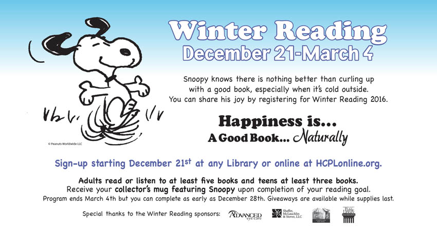 Celebrate Official Start of Winter at Harford County Public Library by Signing up for Winter Reading Program