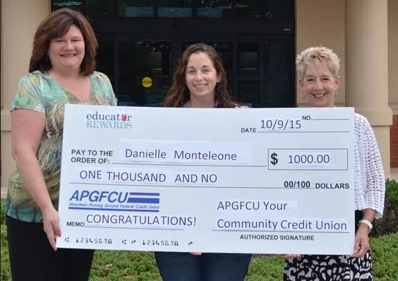 APGFCU Awards Danielle Monteleone the 2015 Educator Rewards Scholarship