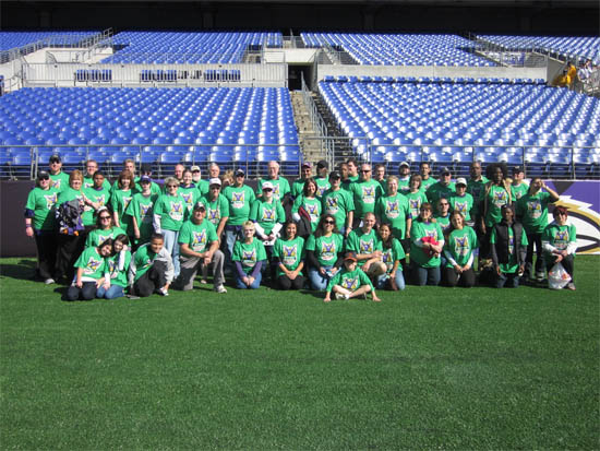 Ravens and M&T Bank Host Harford Volunteer Groups at Ravens Game