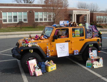 Churchville Elementary School Stuffs a Jeep for Those in Need