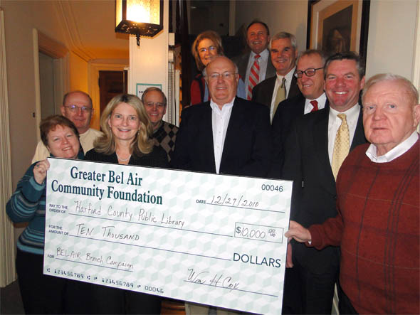 Greater Bel Air Community Foundation Donates $10,000 to Early Literacy Interactive Space