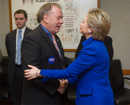 1,000 Words About a Picture: Harford County Councilman Dion Guthrie and Sen. Hillary Clinton White Marsh Photo-Op