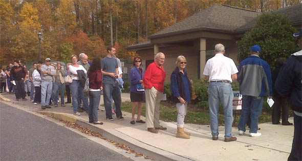 Early Voting Kicks Off with Overflowing Crowd and Lines in Harford County