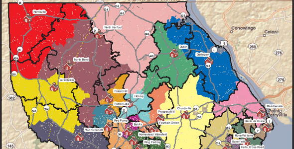 Harford County Public Schools Draft Elementary Redistricting Map Unveiled
