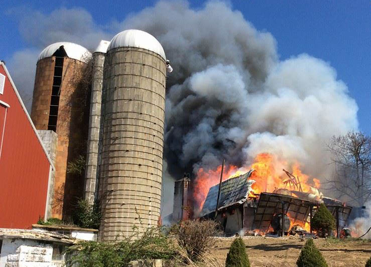 Welding Sparks Ignite Fire, Destroying Forest Hill Barn
