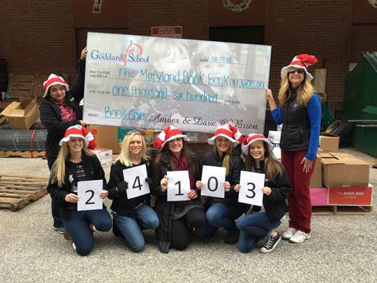 Harford County Preschoolers from The Goddard School Collect 10,053 Books for Charity