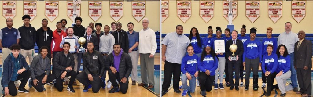 Harford Community College Fighting Owls Men’s And Women’s Basketball Teams Honored