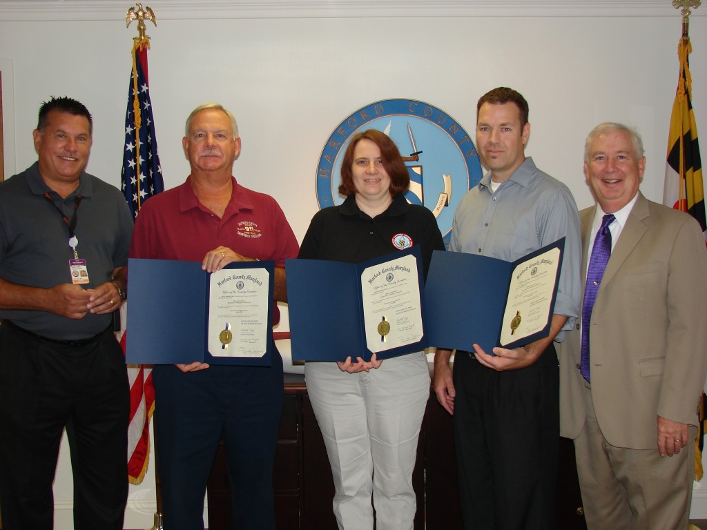 Mitch Vocke, Heidi DiGennaro and Ross Coates Named Harford County Employees of the Month for August 2014