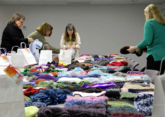 Handmade Items Donated to Harford County Library Provide Warmth to Local Homeless During Cold Winter