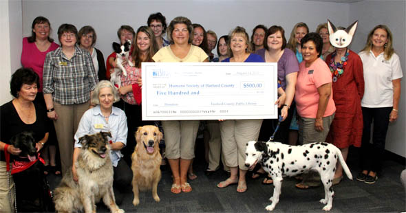 Harford County Public Library Employees Donate to Humane Society