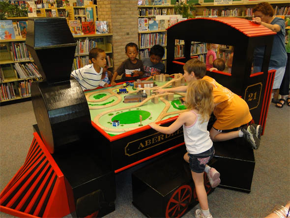 Aberdeen Branch of Harford County Public Library Receives Custom Train for Children’s Area