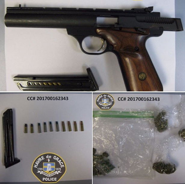 Foot Patrol Leads to Seizure of Handgun and Drugs in Havre de Grace