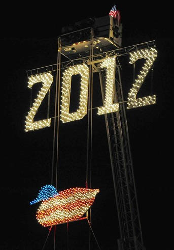 Fireworks and Duck Drop Ring in Havre de Grace New Year