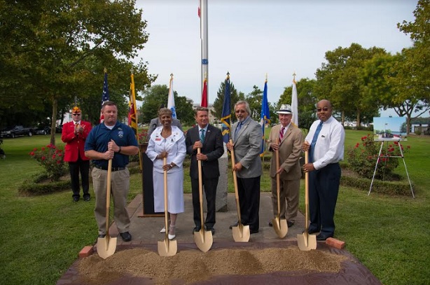 Havre de Grace Project Committee for the Gold Star Family Memorial Monument Breaks Ground