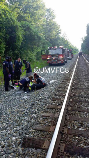 18-Yr-Old “Unlawfully Riding” Train in Joppa; Falls Off, Suffers Traumatic Injury