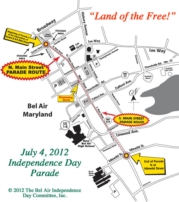 Revised Route Announced For Bel Air July 4 Parade; Alteration to Straighten Route, Help Avoid Gaps