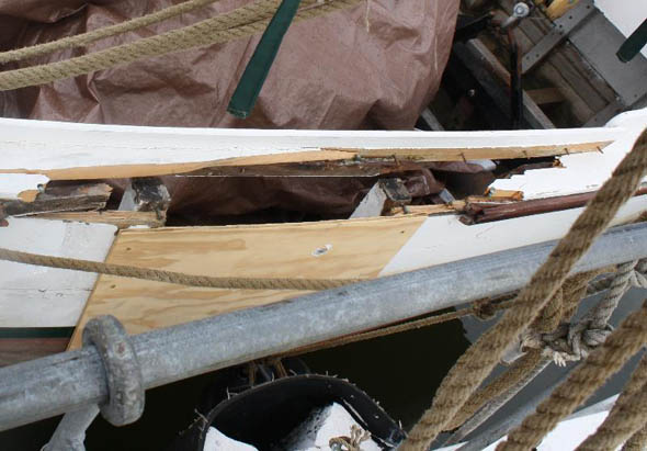 Skipjack Martha Lewis Damaged During December Storm; Donations Sought To Repair Educational Oystering Vessel