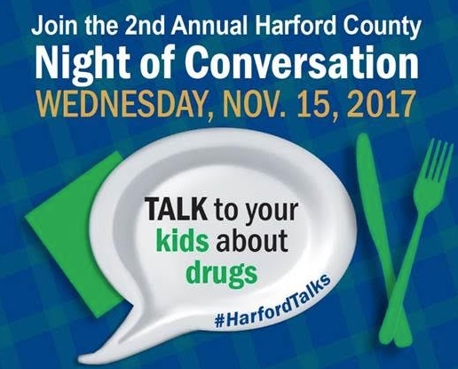Harford County Encourages Family Dinnertime Conversations about Drugs and Alcohol on a “Night of Conversation”