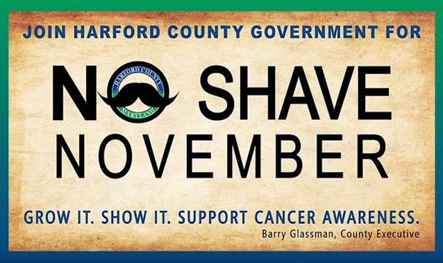 Harford County Joins “No Shave November” Campaign to Grow Cancer Awareness