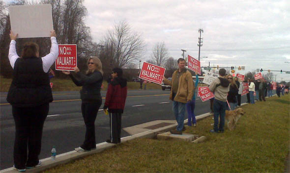 “Traffic Safety Before Wal-Mart Profits” – Protests of Proposed Bel Air Supercenter Resume