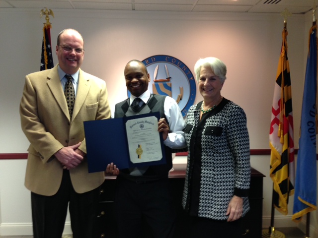 Peter Brown Named Harford County Employee of the Month for November 2014