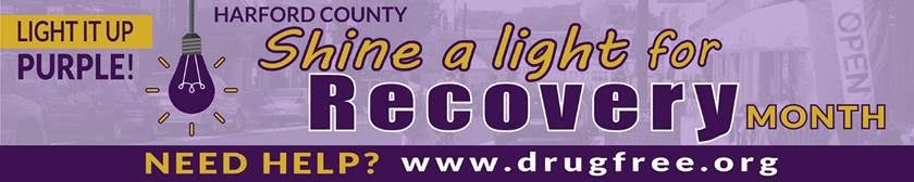 Purple Lights Shine in Harford County for National Recovery Month; Presentations Highlight Addiction Biology, Ex-NBA Player’s Story