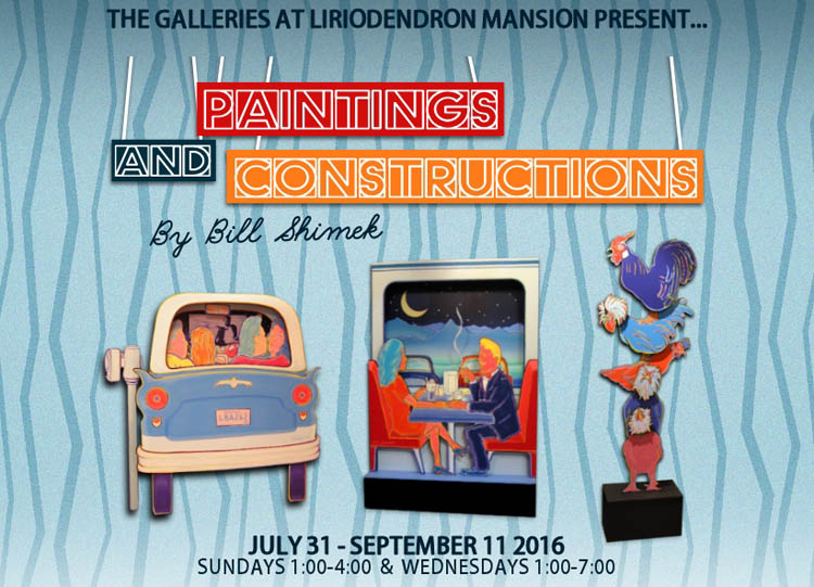 Liriodendron Foundation Gallery presents the Artwork of Bill Shimek – Paintings and Constructions